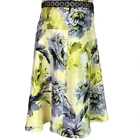 Dressbarn Dress Women 16 Multicolor Fit Flare Floral Sleeveless Lined Linen Look - Picture 5 of 9